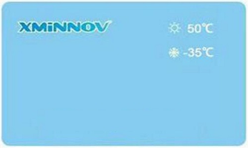 RFID dual frequency temperature measurement temperature record label